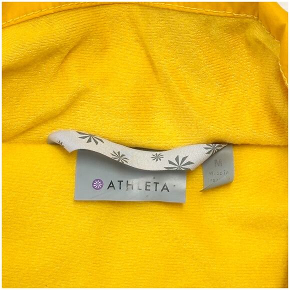 Athleta Rockview Hiking Vest Women M Yellow Long Water Repellent Outdoor - Picture 7 of 9